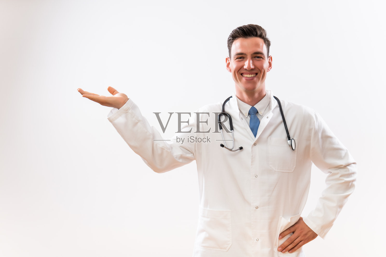 医生一边照片摄影图片