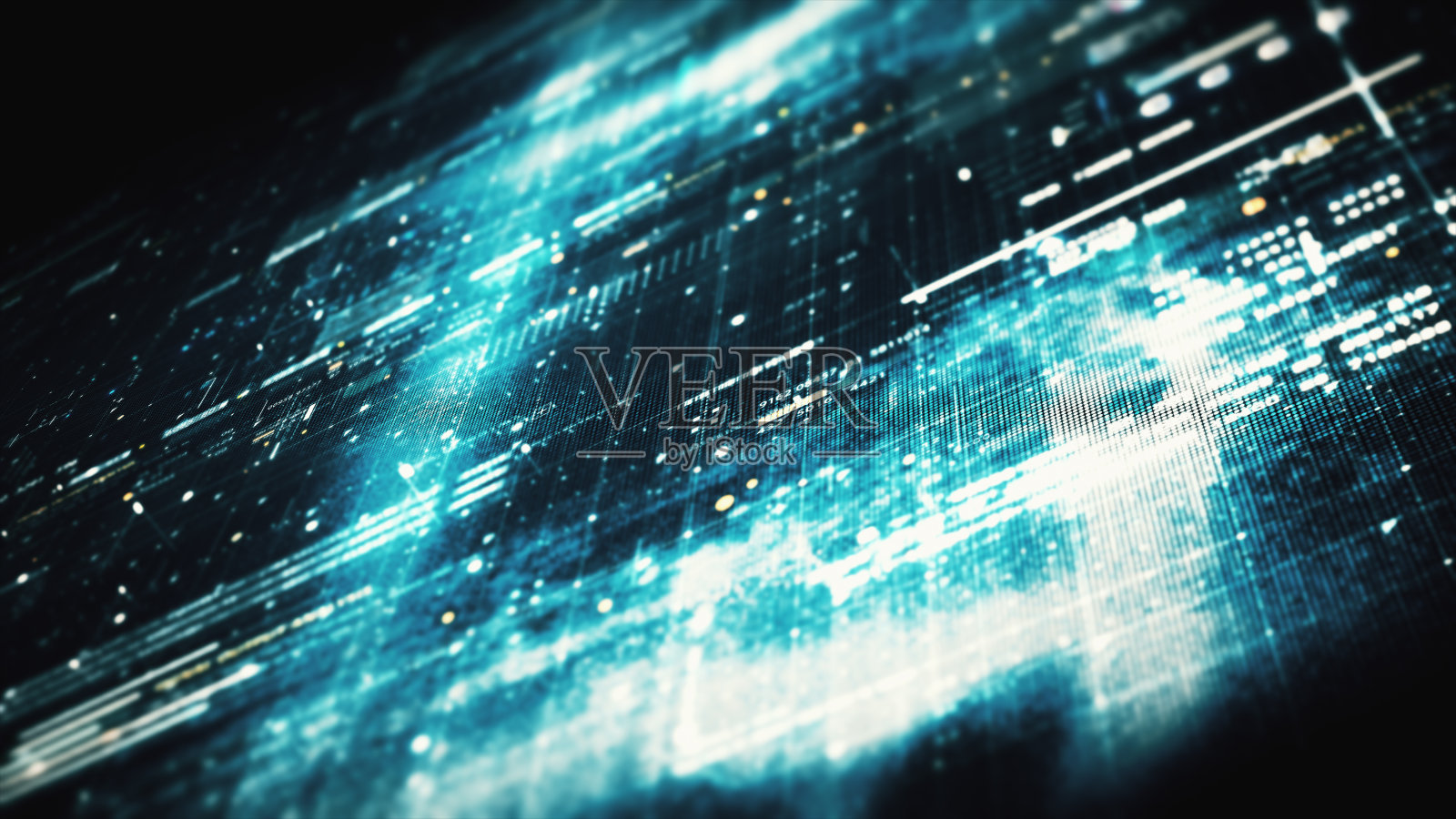 未来矩阵数据模拟HUD背景照片摄影图片