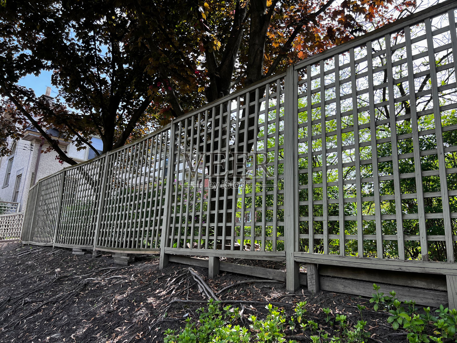 木屏风照片摄影图片