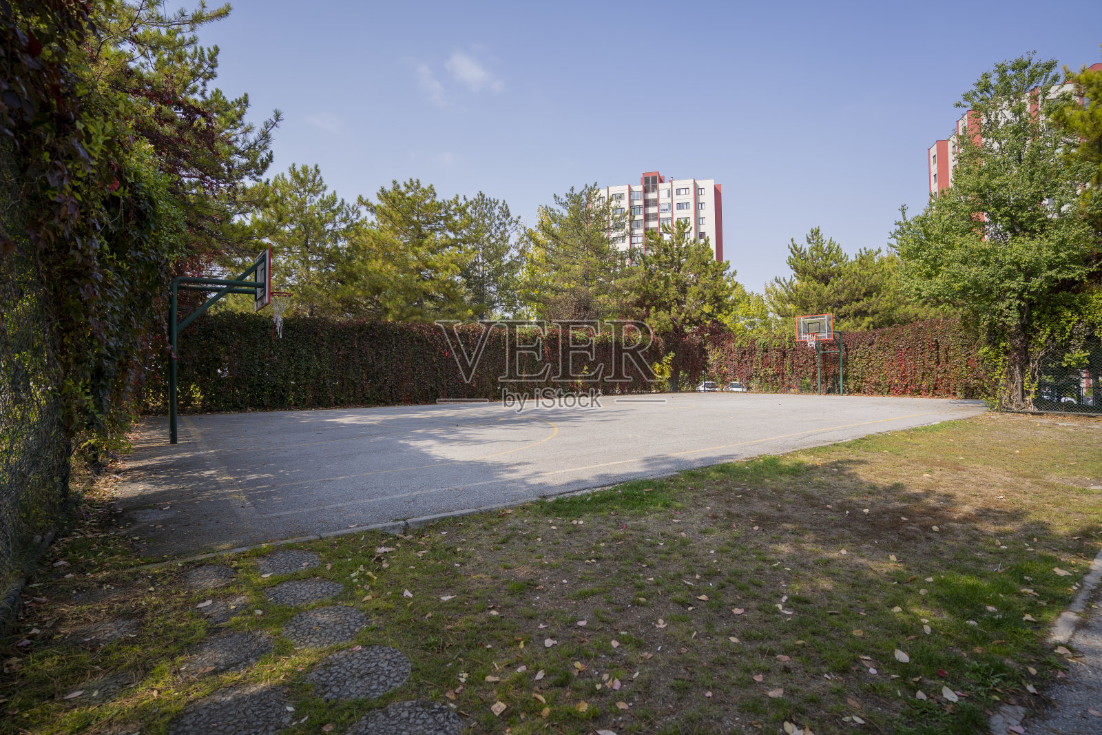 室外篮球场照片摄影图片