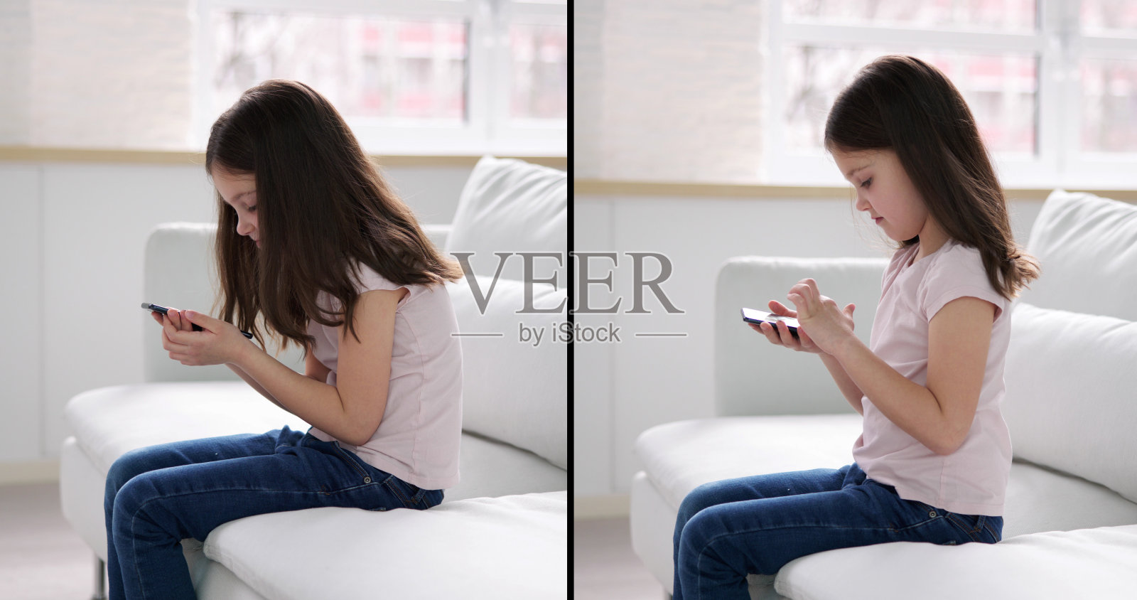 使用智能手机时不正确的姿势和背痛照片摄影图片