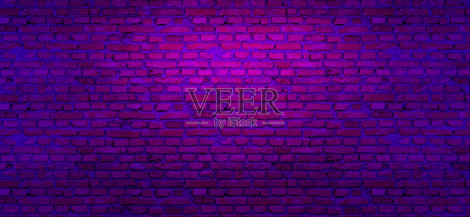 霓虹砖墙背景概念。照片摄影图片