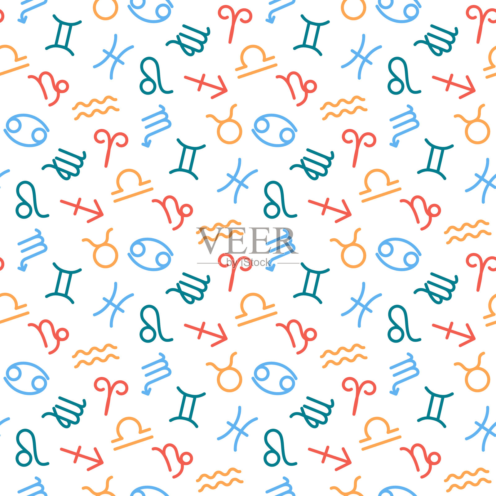 十二生肖图案插画图片素材