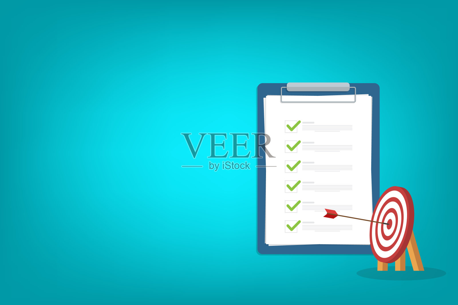 顺利完成业务任务。插画图片素材