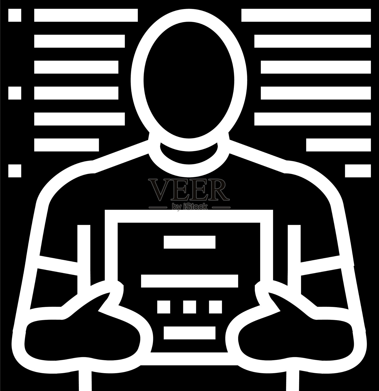 嫌疑犯档案的象形符号图标设计元素图片