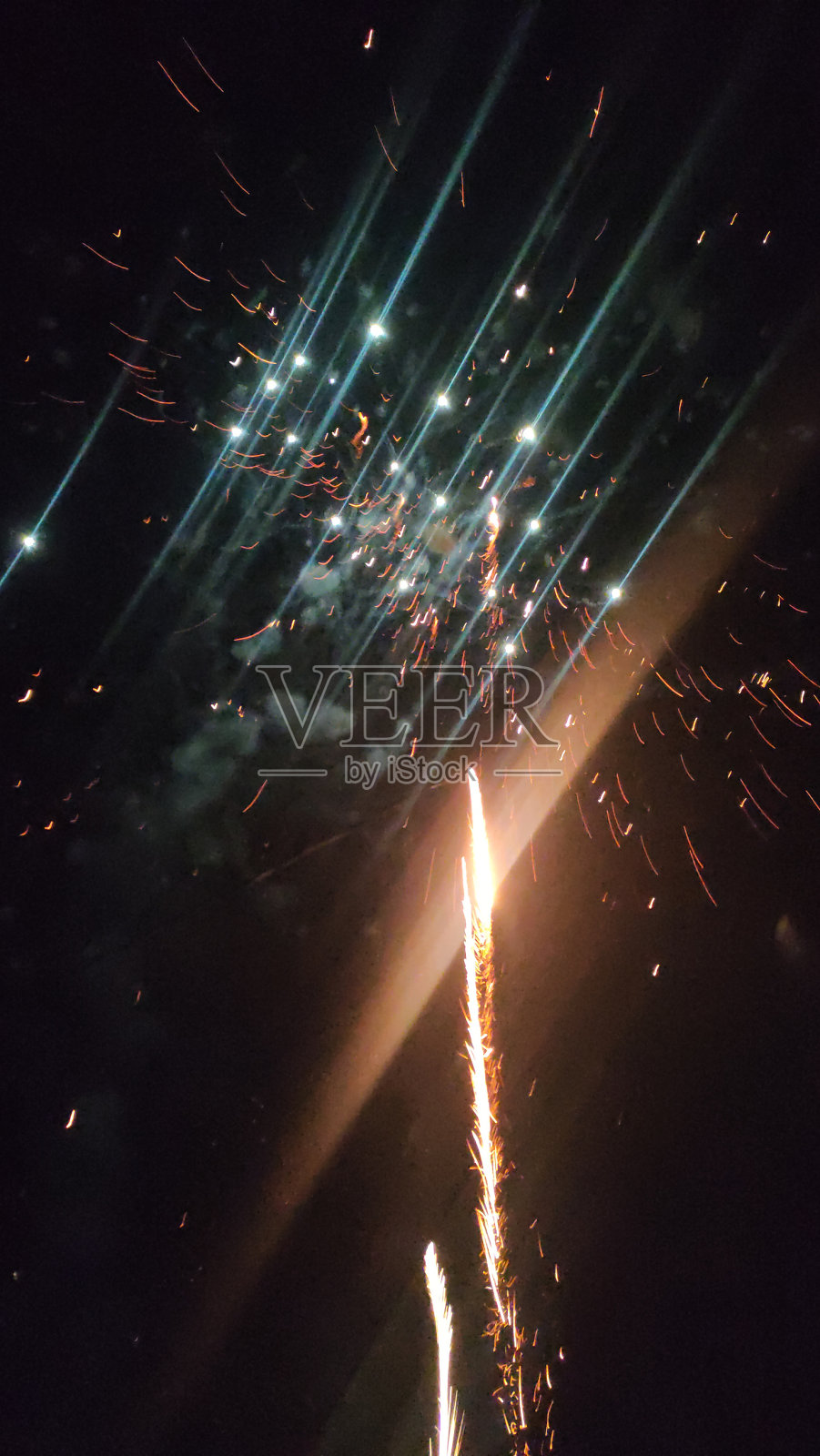 开斋节烟花传统照片摄影图片