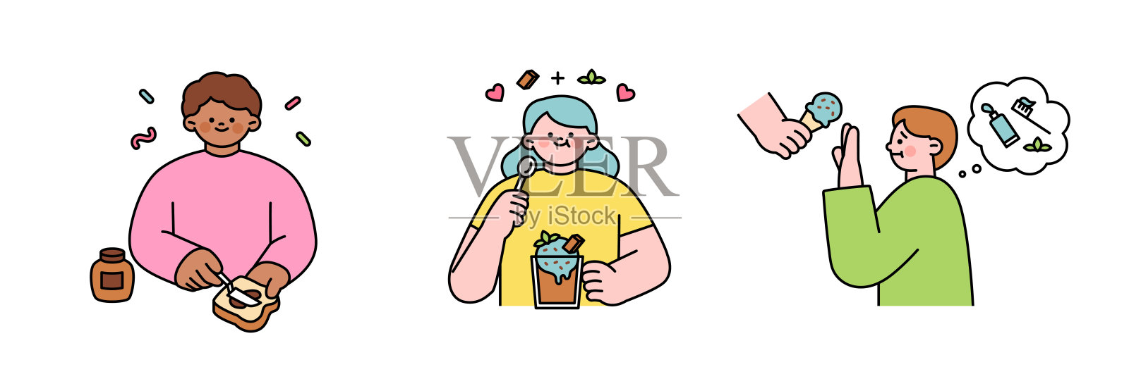 世界巧克力日。插画图片素材