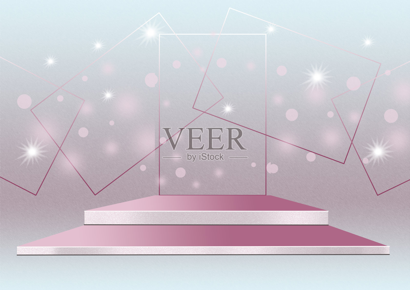 粉红色的讲台。三维渲染照片摄影图片