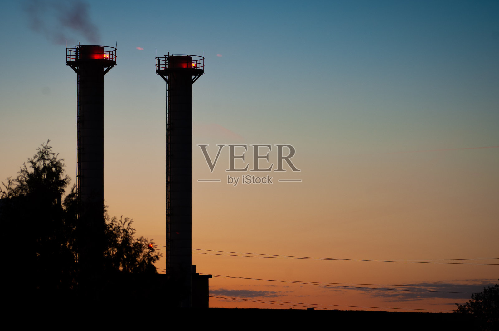 燃气轮机发电厂照片摄影图片