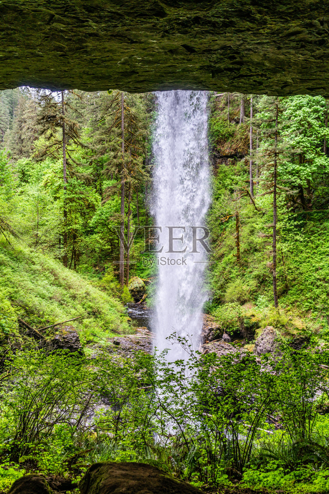 在Lower_North Falls之下照片摄影图片