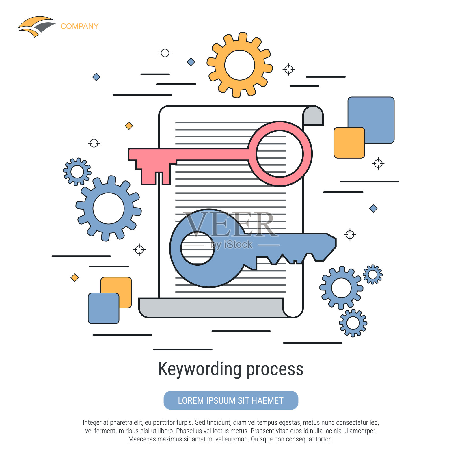 关键词过程矢量概念插画图片素材