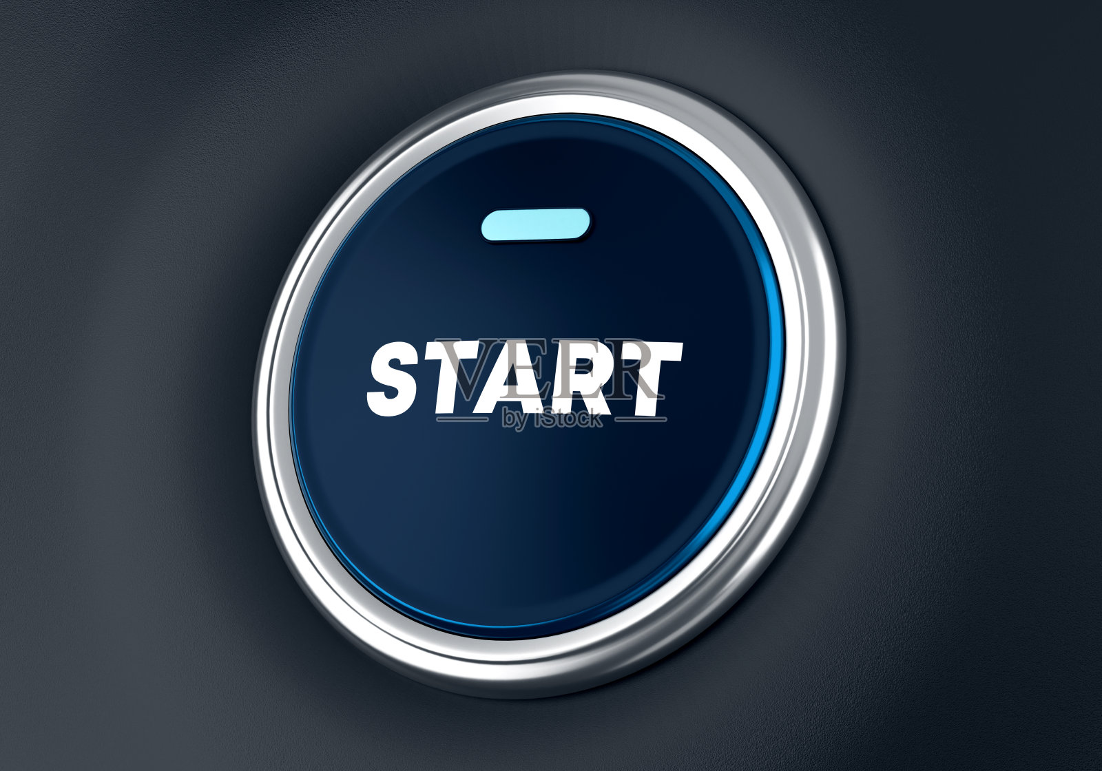 仪表板上的发动机启停按钮照片摄影图片