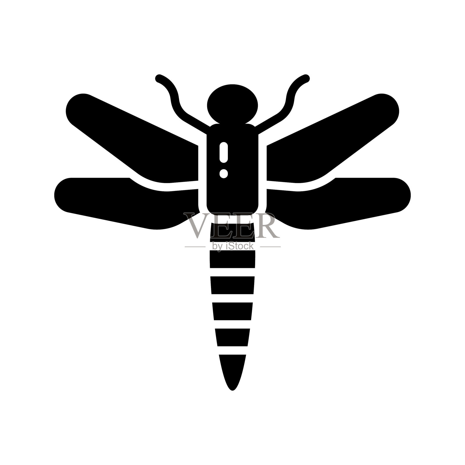 设计精美的蜻蜓矢量在现代风格,准备使用图标插画图片素材