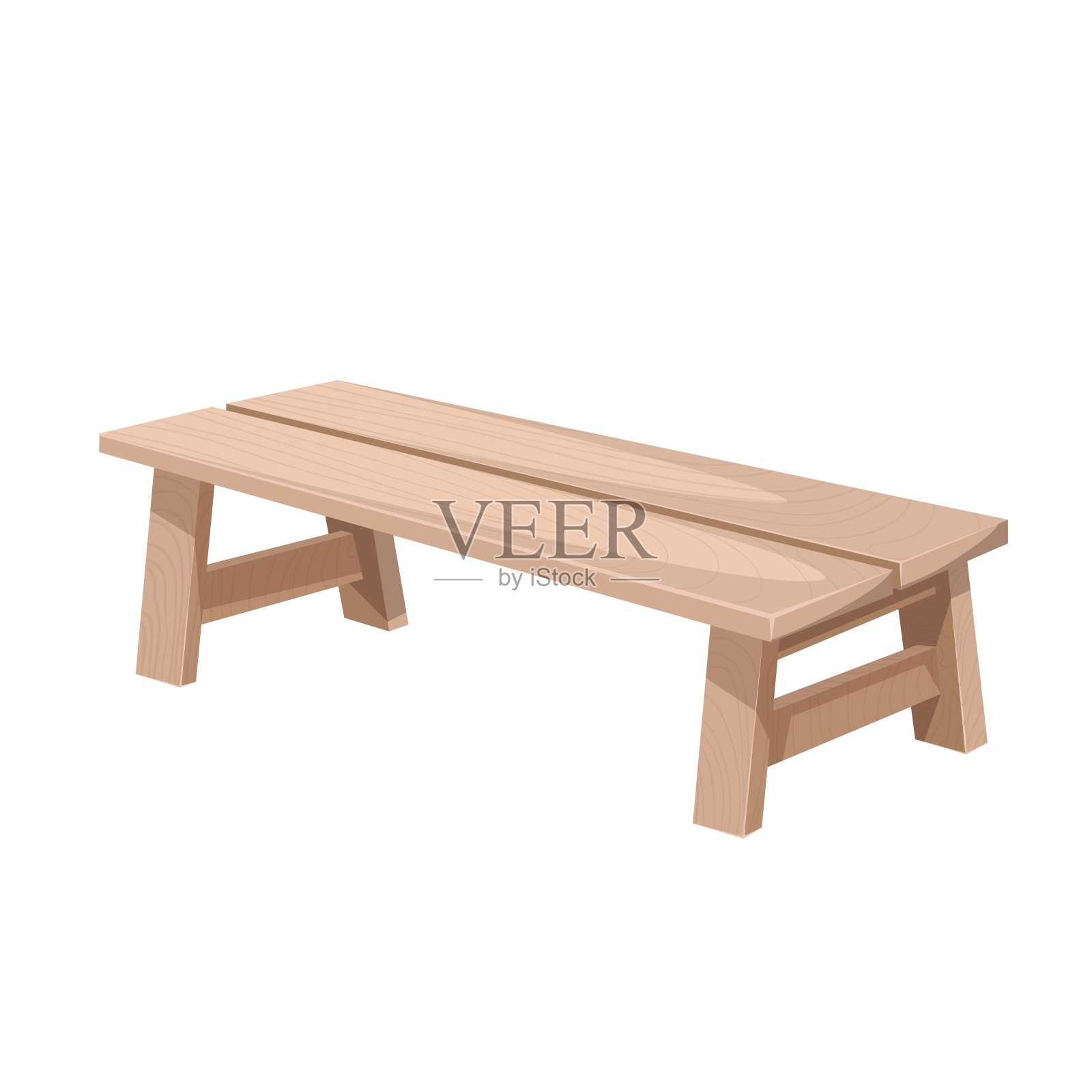 桑拿木凳插画图片素材