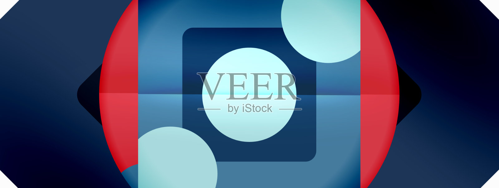 三角形和圆形的抽象背景插画图片素材