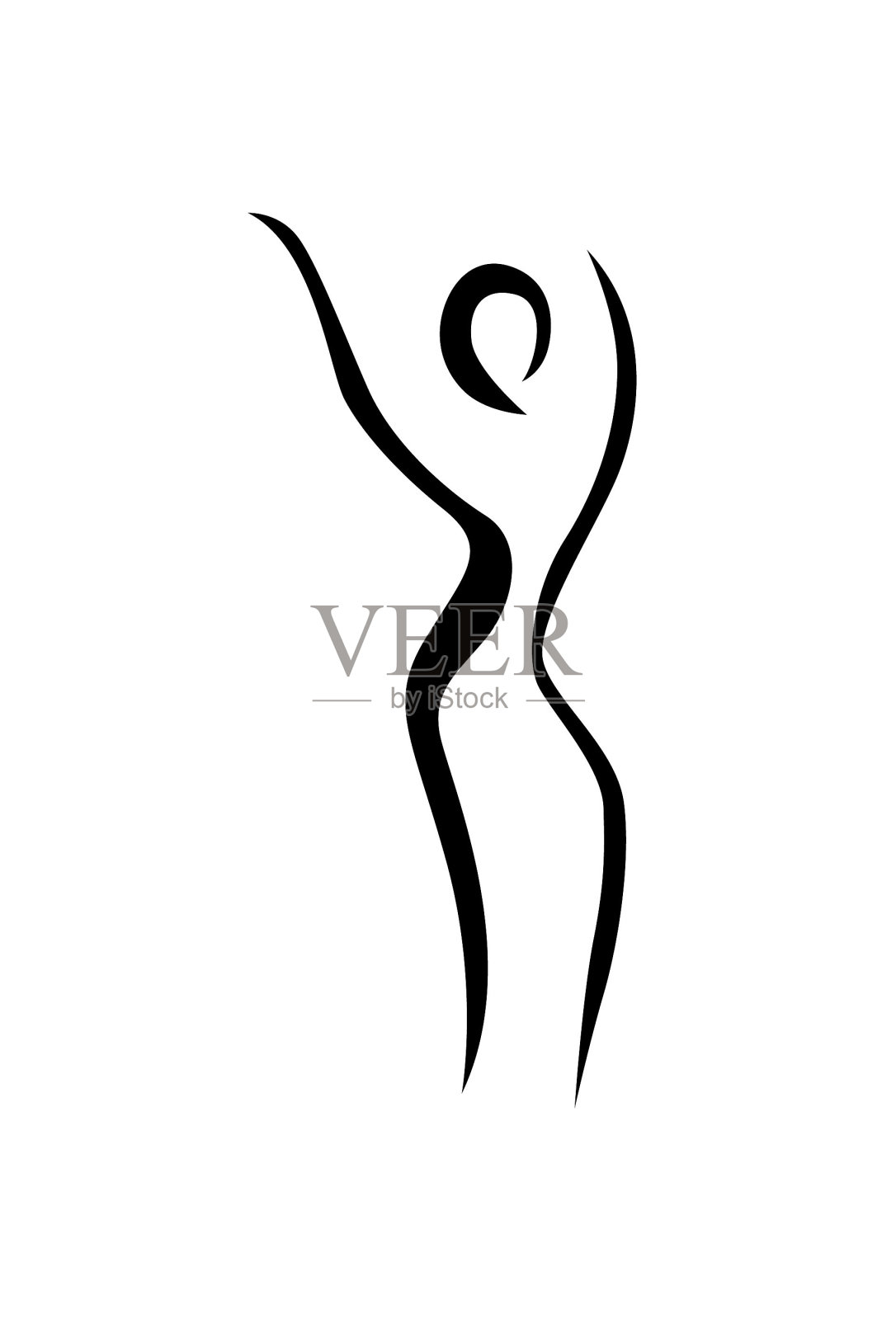 饮食人矢量标志设计插画图片素材