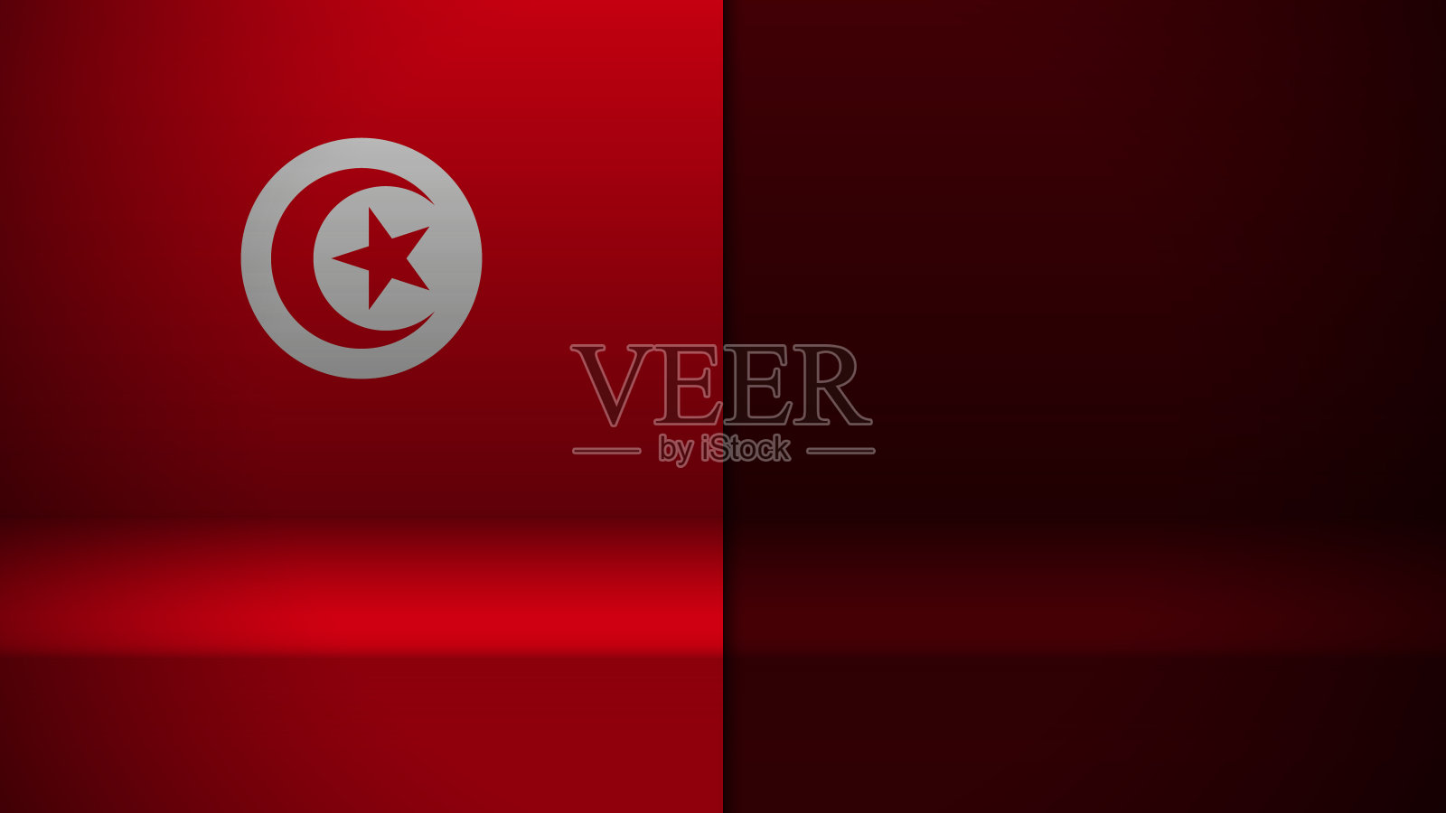 EPS10矢量背景与突尼斯国旗的颜色。插画图片素材