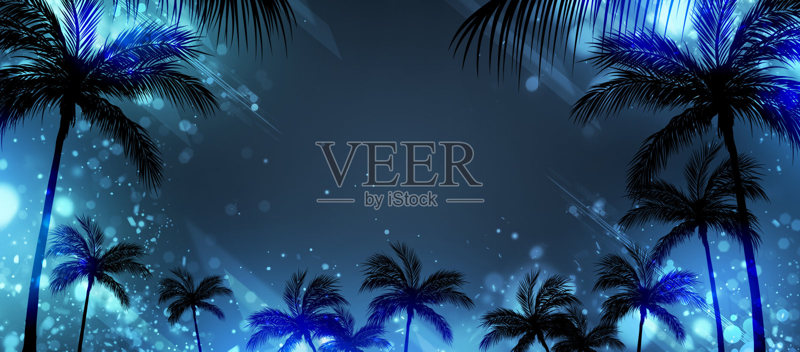 音乐舞蹈热带旗帜插画图片素材