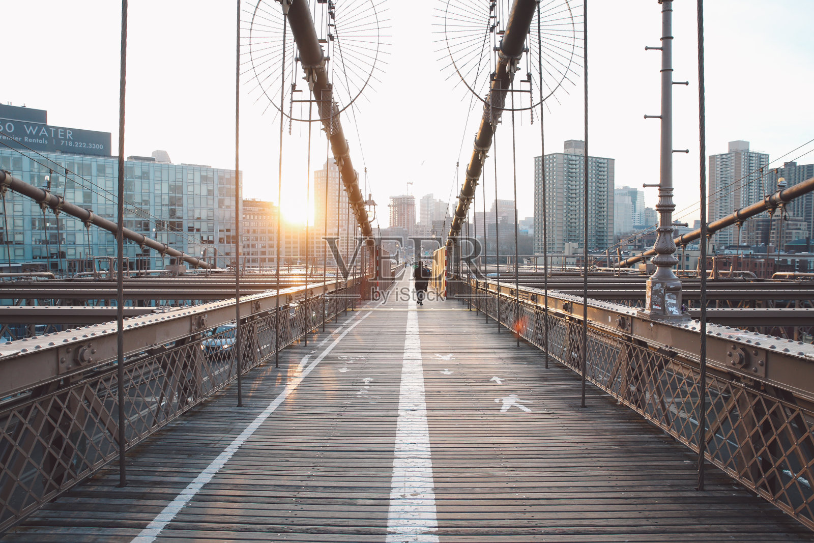 城市悬索桥景观照片摄影图片