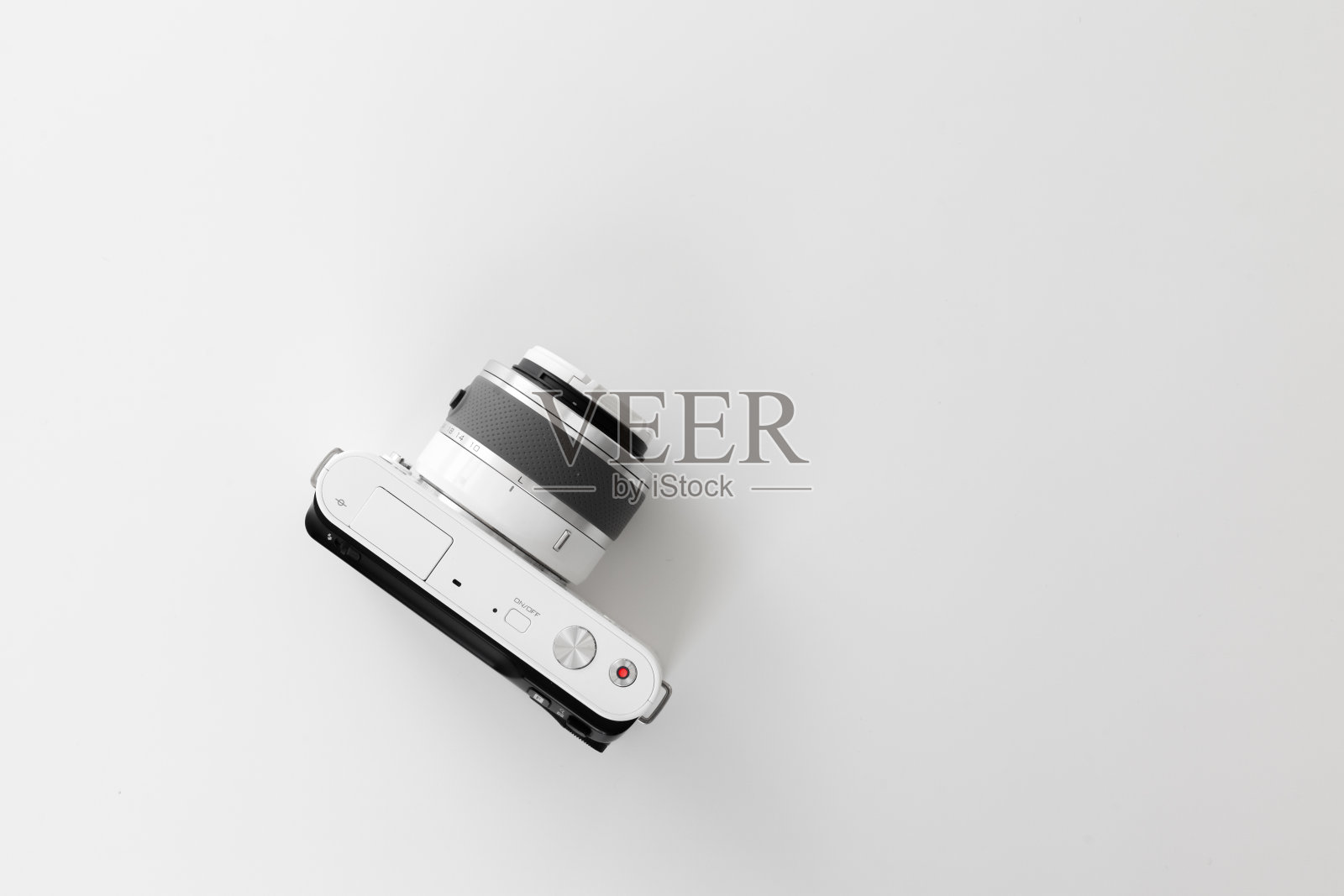 孤立在白色背景上的数码相机照片摄影图片