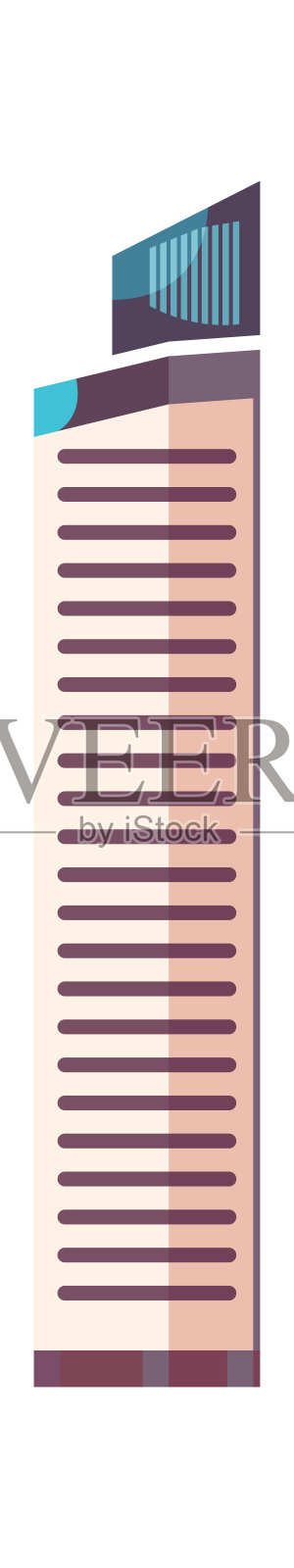 现代城市建筑插画图片素材