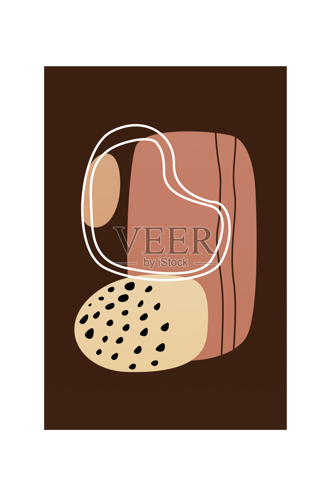 波西米亚墙壁艺术装饰印刷海报插画图片素材
