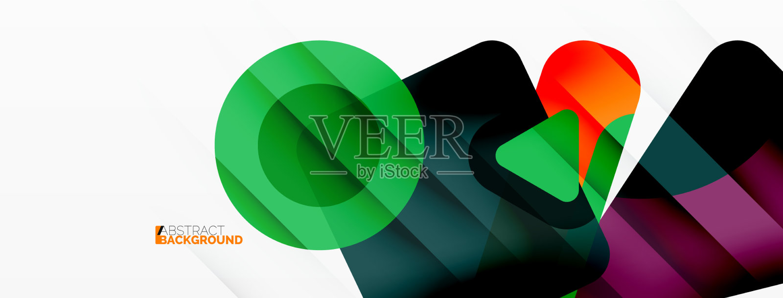 原始几何形状-线三角形插画图片素材