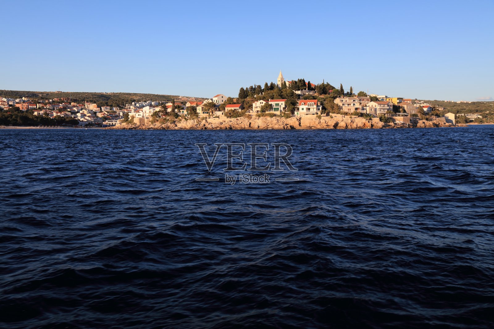 克罗地亚的Primosten镇照片摄影图片