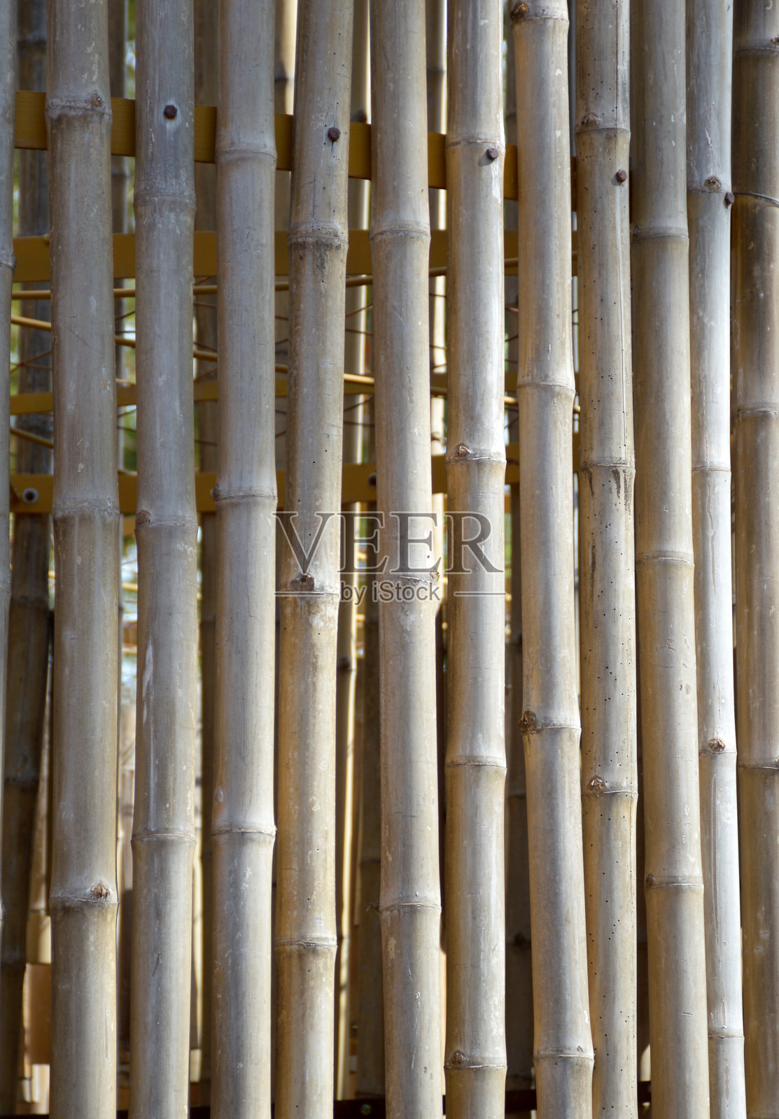 老棕色调竹板栅栏纹理照片摄影图片