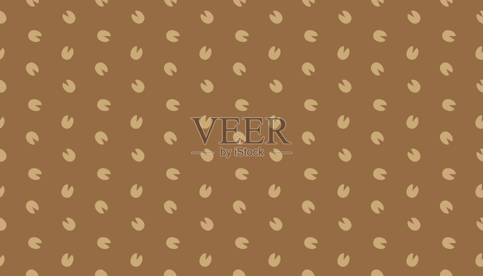 马脚印无缝图案背景。插画图片素材