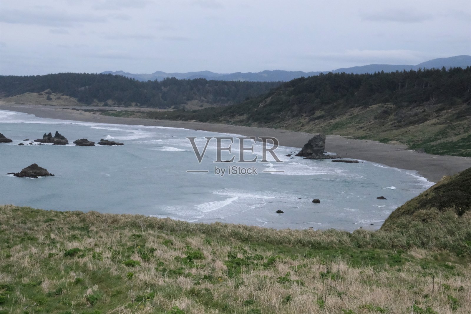 美国俄勒冈州布兰科角州立海滩照片摄影图片