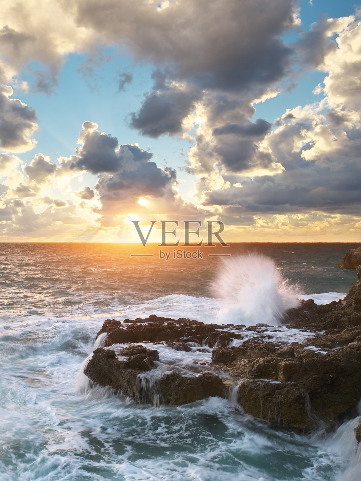 美丽的海景自然。照片摄影图片