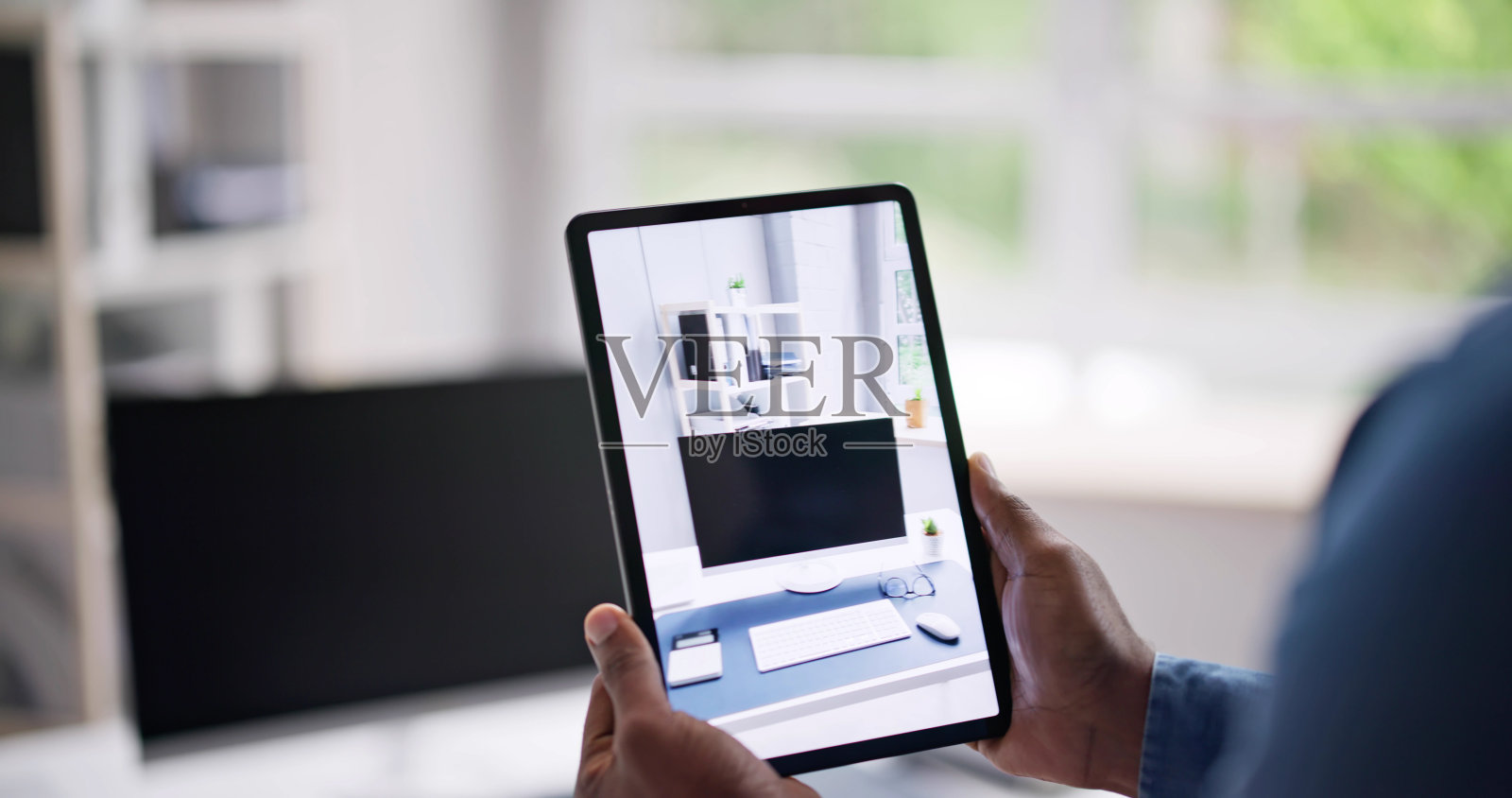 虚拟房产视频会议照片摄影图片