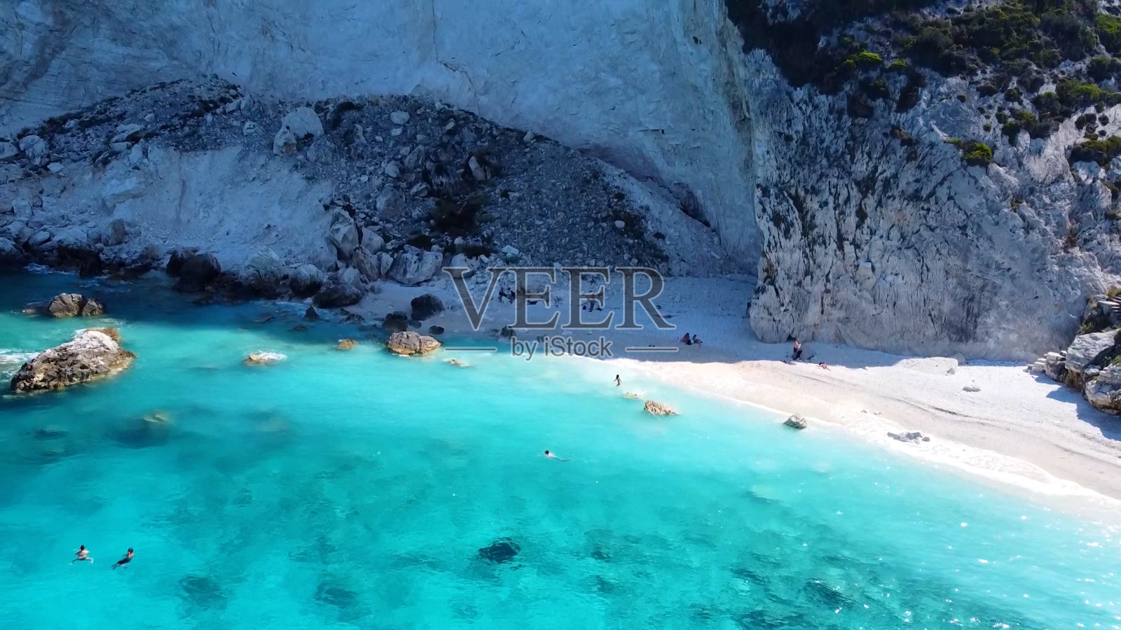 绿松石海鸟瞰图照片摄影图片