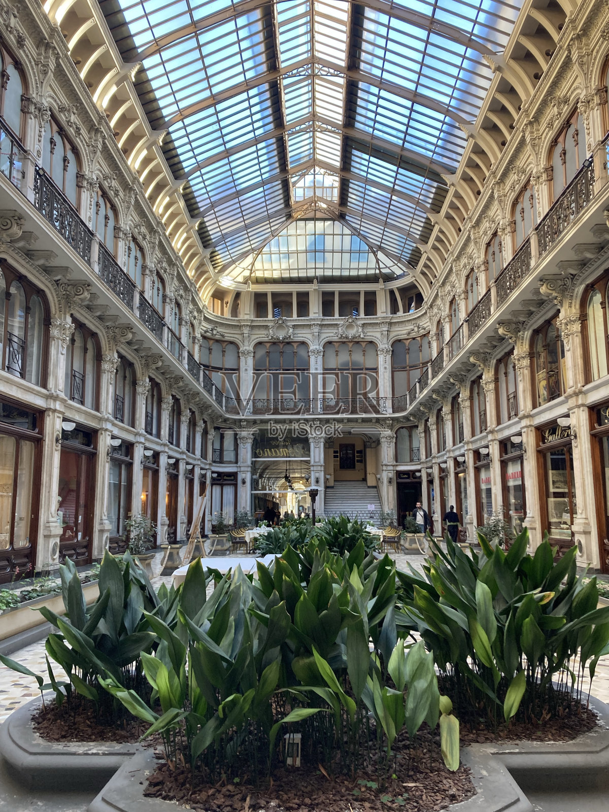 意大利-都灵- Subalpina画廊(通道)照片摄影图片