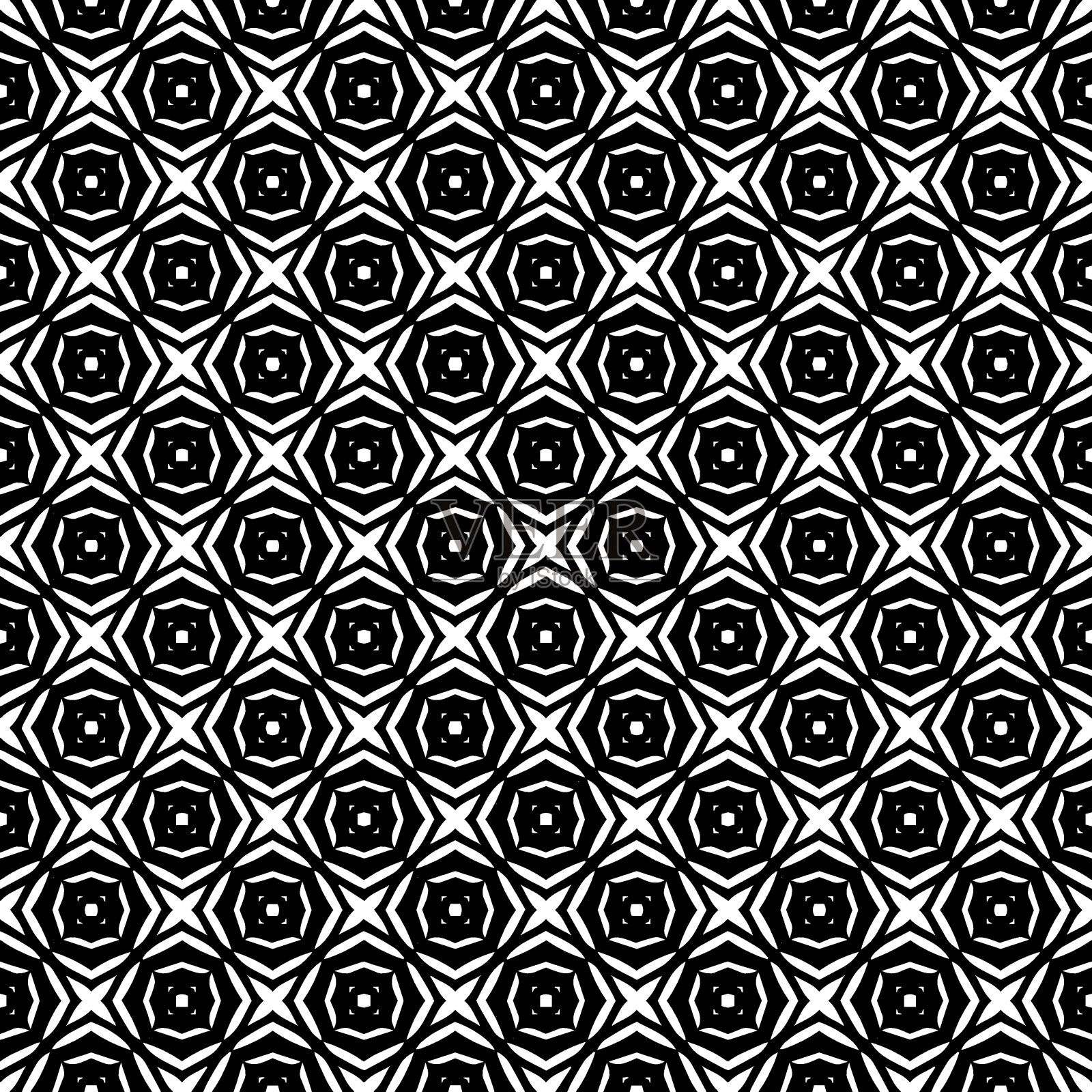 黑白无缝图案纹理。灰度装饰平面设计。插画图片素材