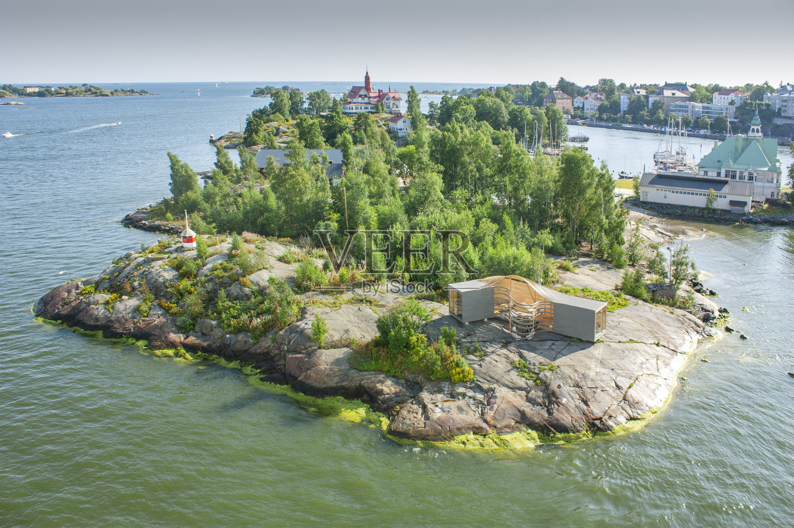 芬兰赫尔辛基附近的岛屿照片摄影图片