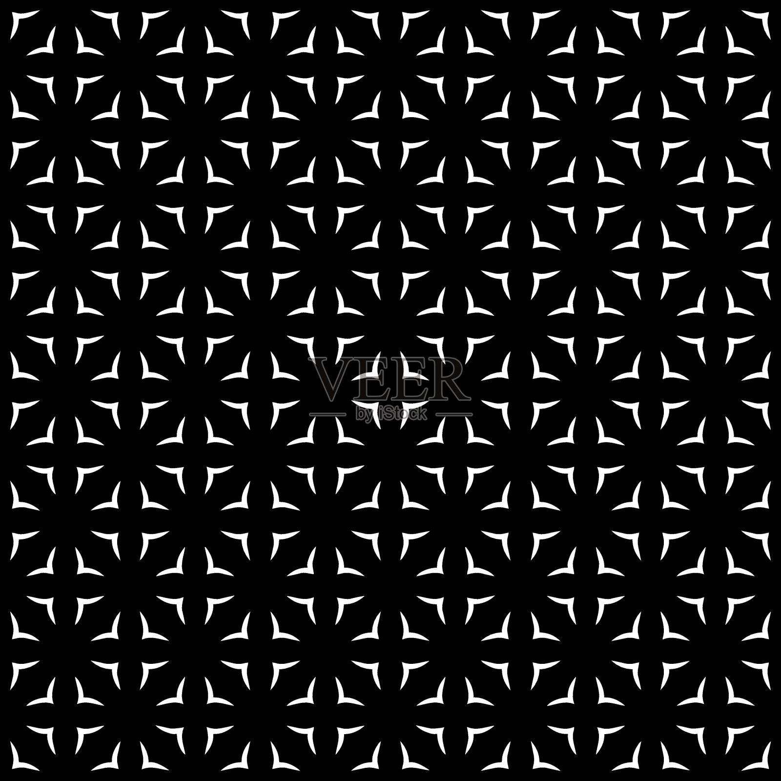 黑白无缝图案纹理。灰度装饰平面设计。插画图片素材