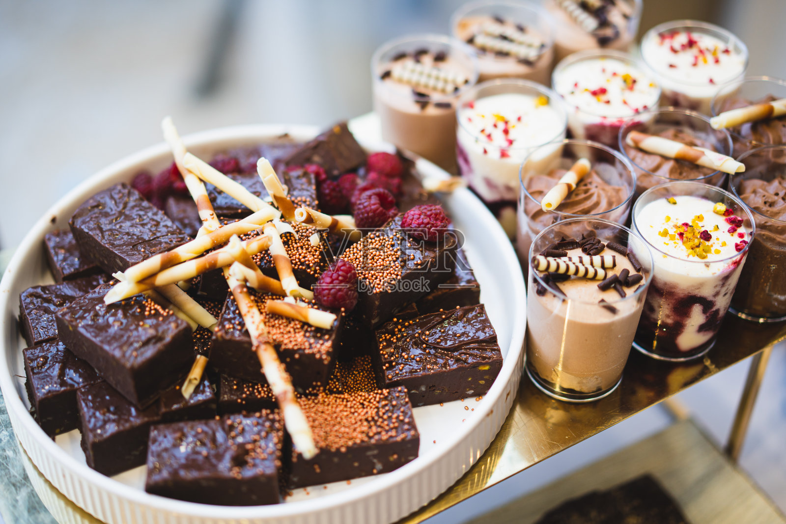 美味的婚宴糖果棒甜品桌照片摄影图片