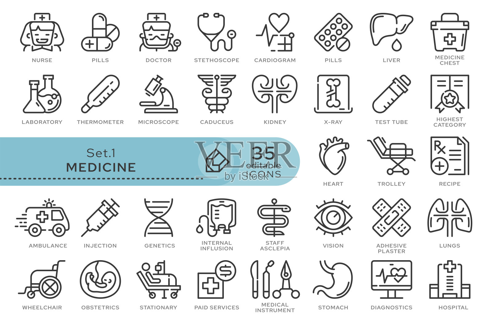 集合图标医学01图标素材