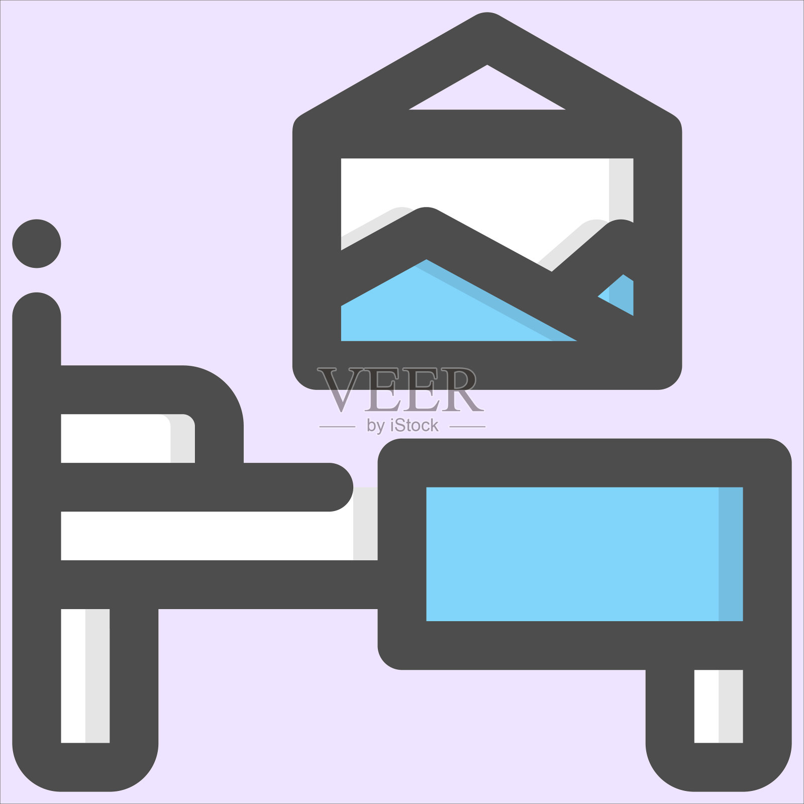 酒店、卧室标志图标素材