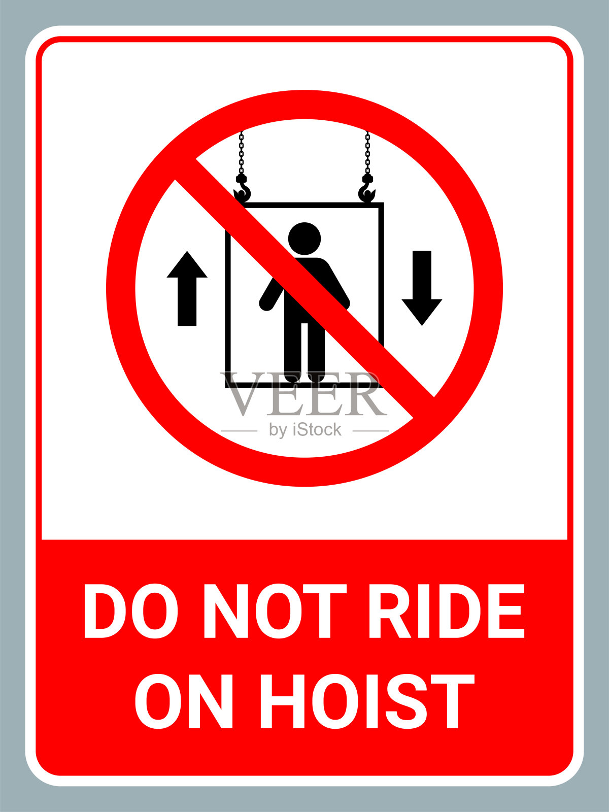 不要乘坐升降机标志矢量插图插画图片素材