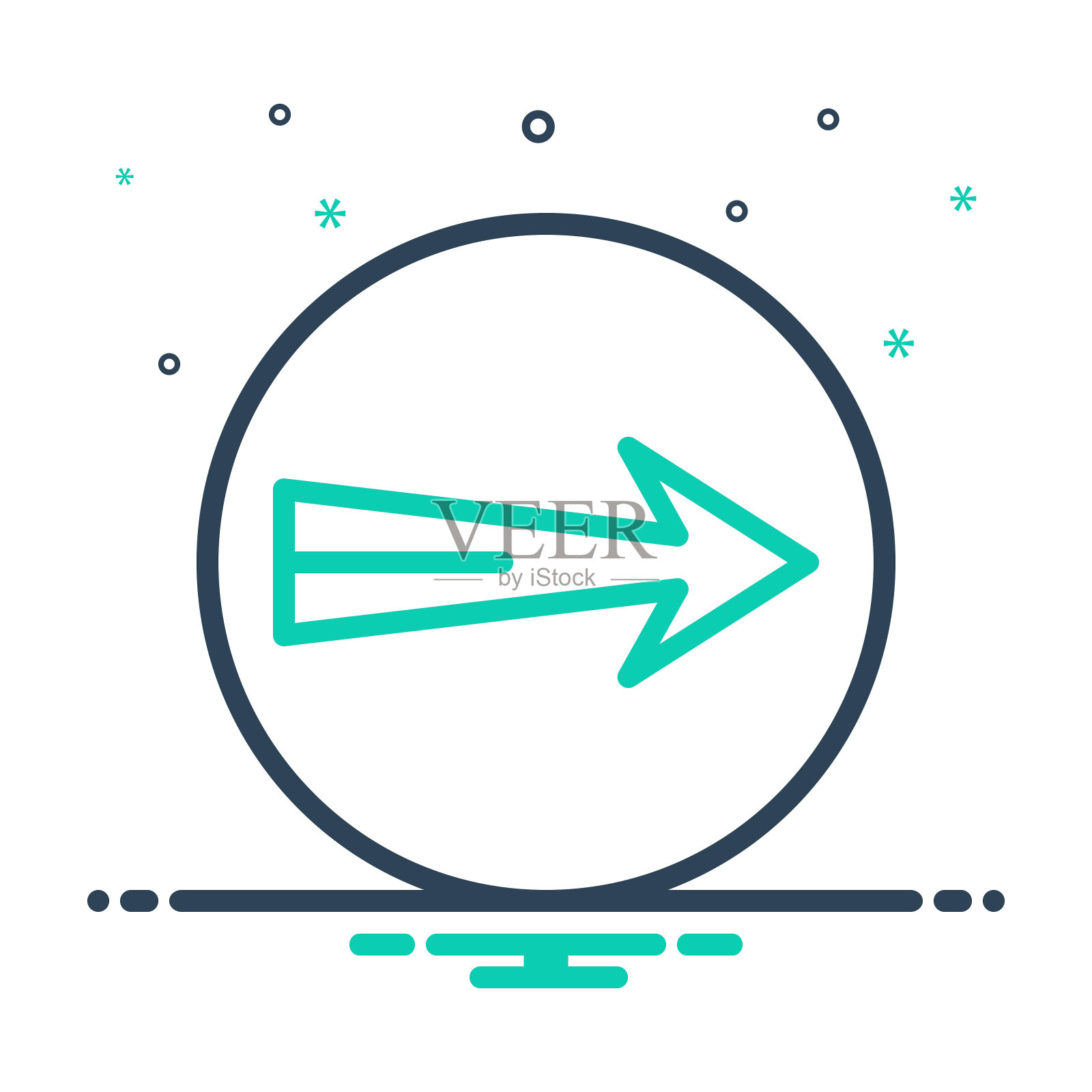 箭头向前插画图片素材