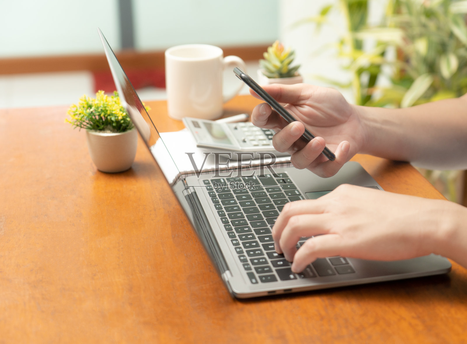 使用小型购物车和信用卡在网上购物,为购买有限数量的商品提供了方便和高效的方式,允许轻松浏览,安全交易和无缝结账。照片摄影图片