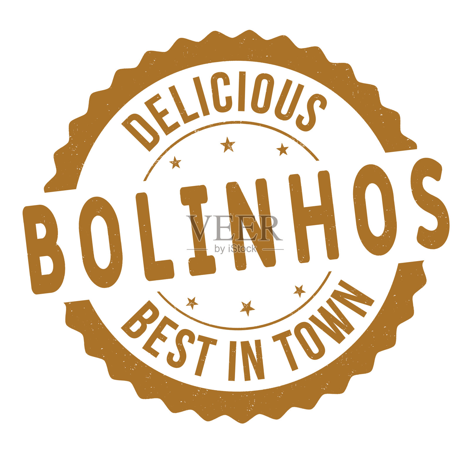 波林霍的橡皮图章插画图片素材