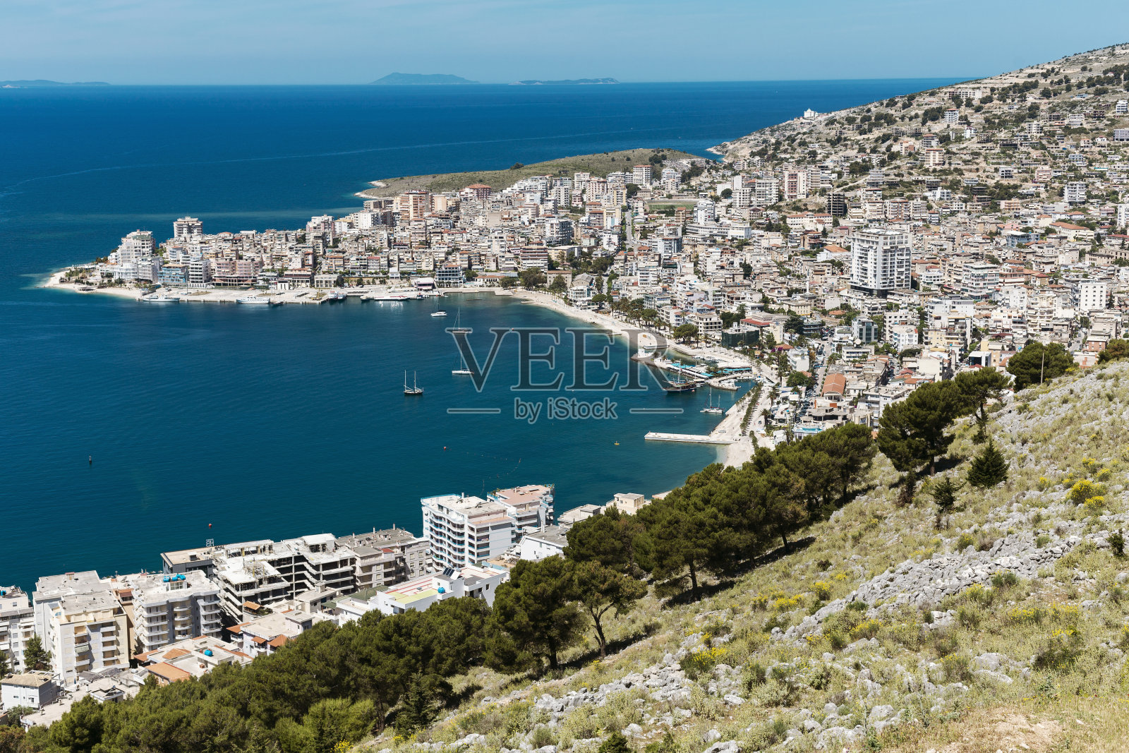 阿尔巴尼亚萨兰达的景色照片摄影图片