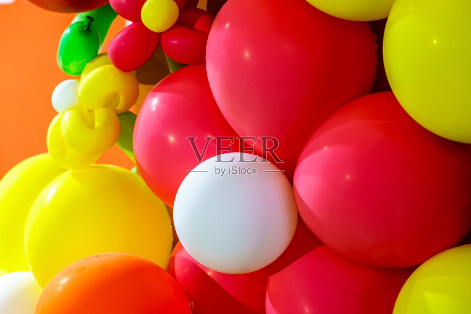 彩色的气球照片摄影图片