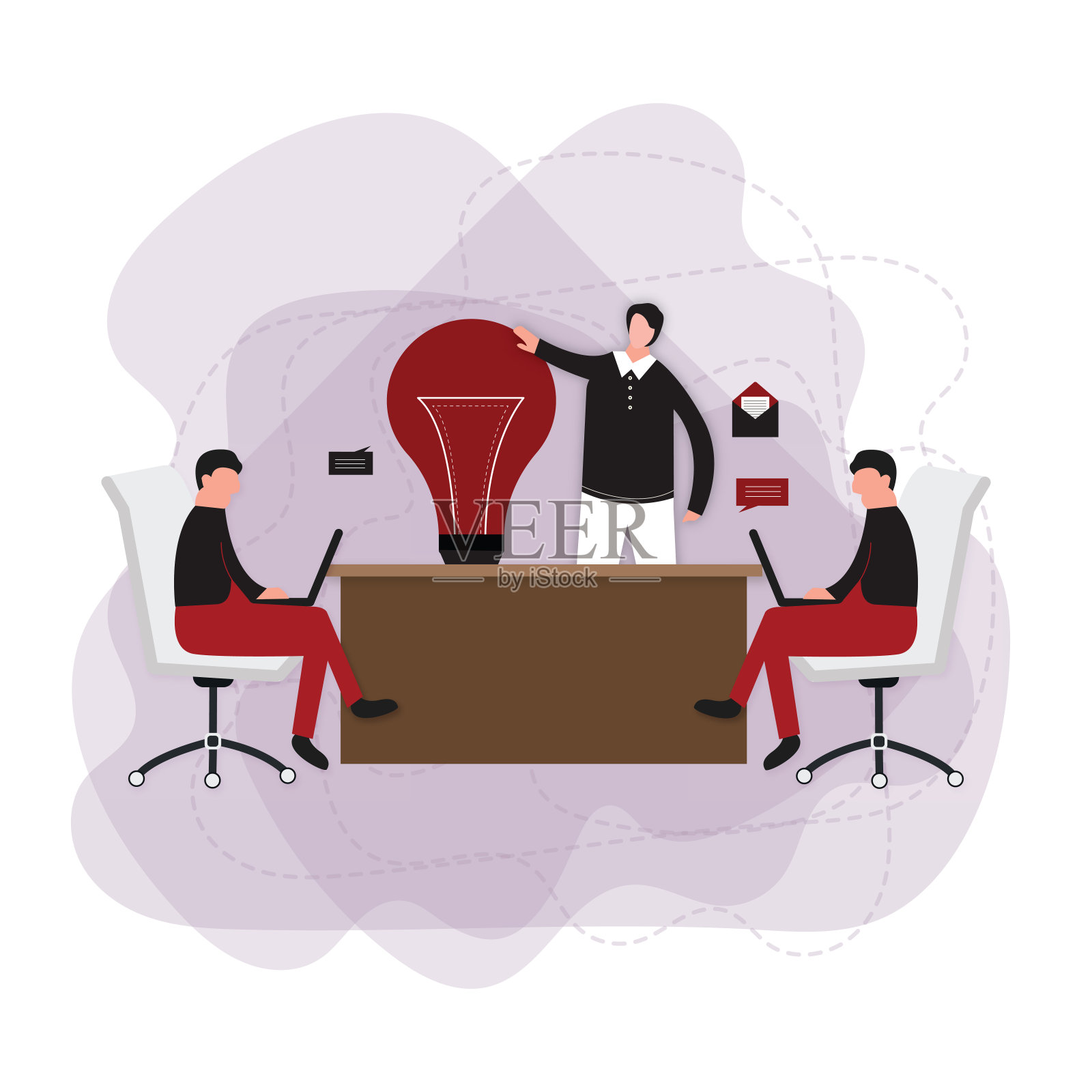 运用经营理念插画图片素材