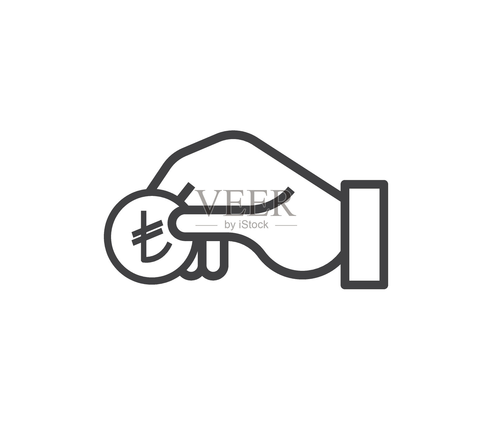 <s:1>经济危机。货币和经济危机。土耳其里拉符号。矢量设计。插画图片素材