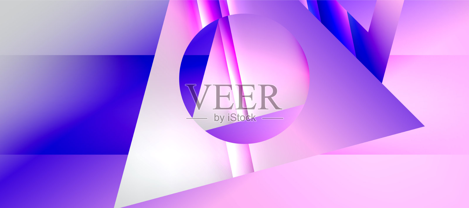 新潮的极简几何构图抽象插画图片素材